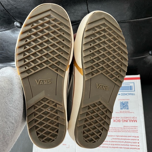 Vans Sk8-Hi Platform Gray Canvas Sneakers - Picture 5 of 6